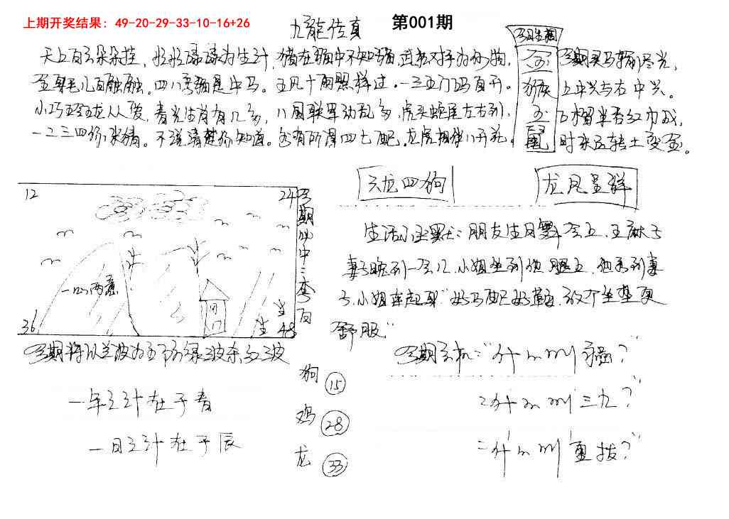001期手写九龙内幕[图]