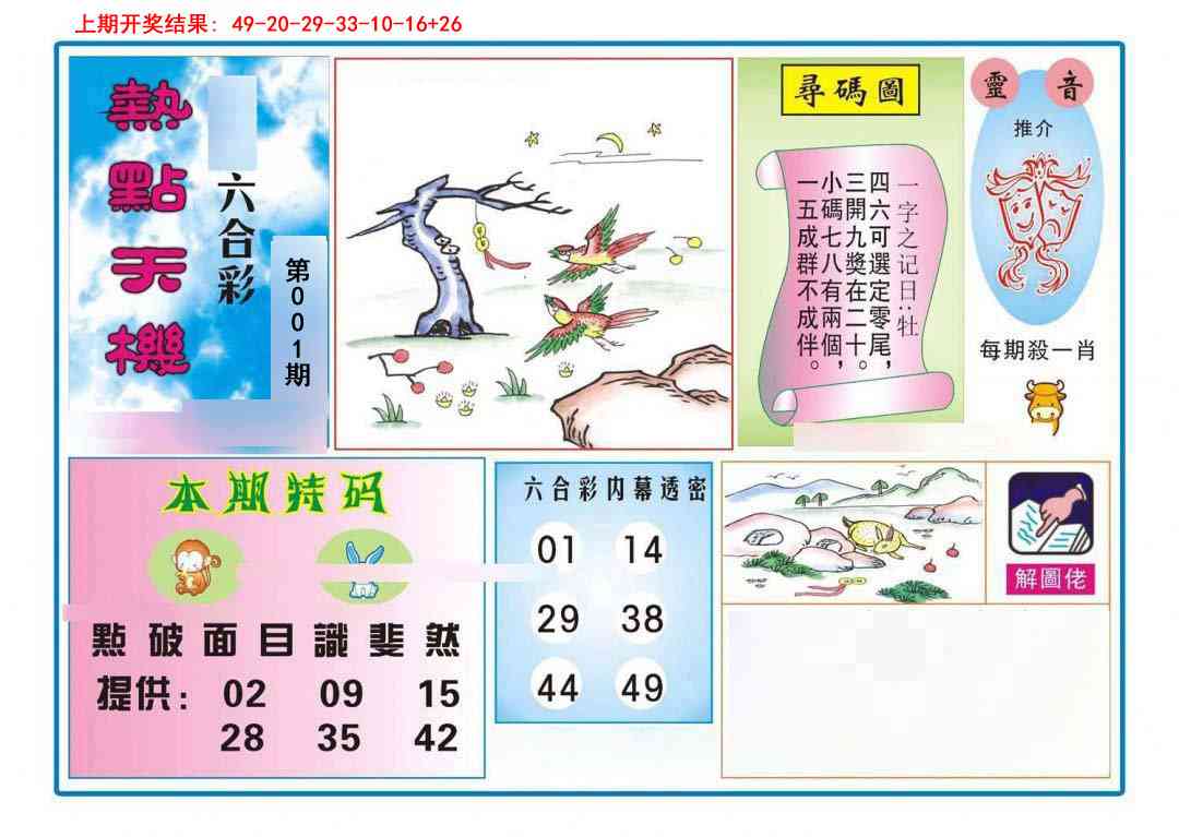 001期热点天机[图]