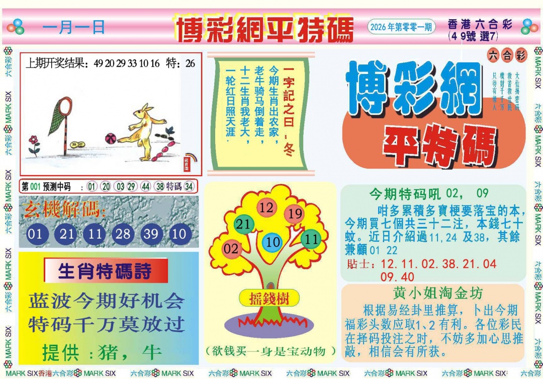 001期博彩网平特报[图]