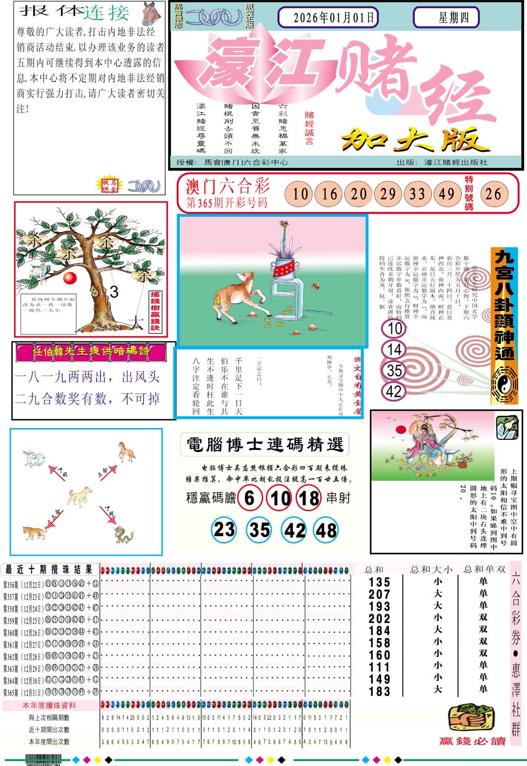 001期濠江赌经A加大版[图]