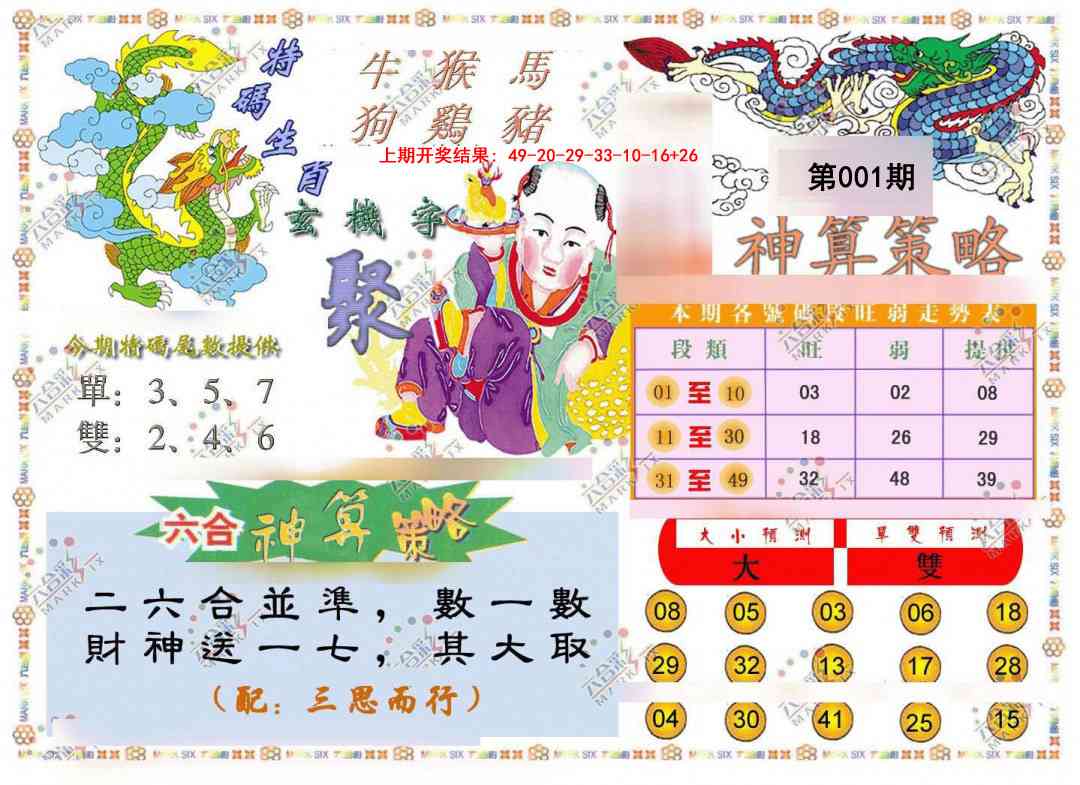 001期神算策略[图]