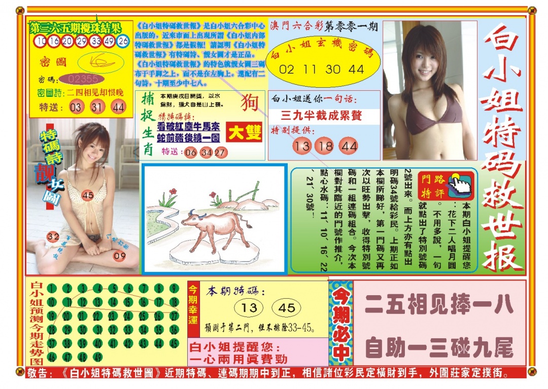 001期白小姐特码救世A[图]