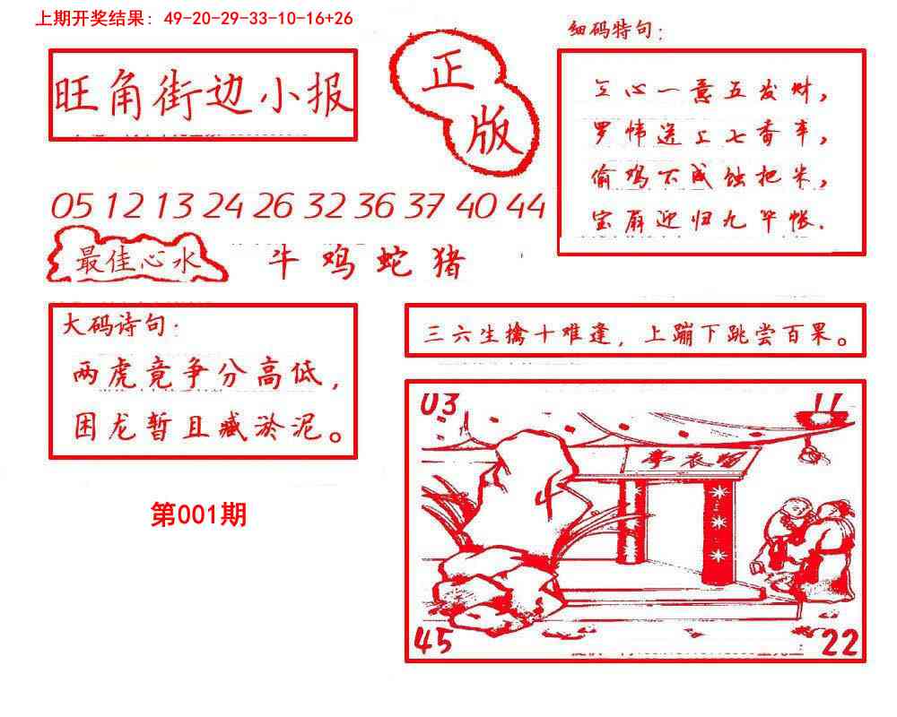 001期旺角街边小报[图]