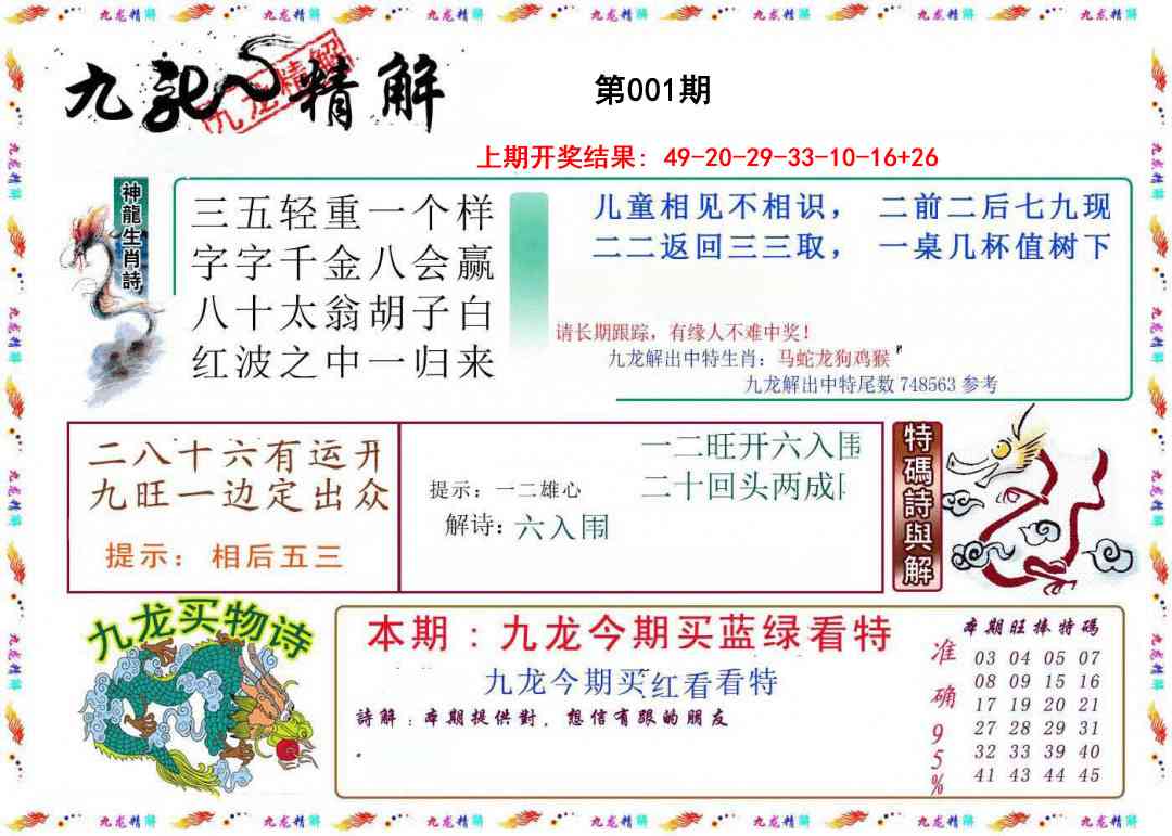 001期九龙精解[图]