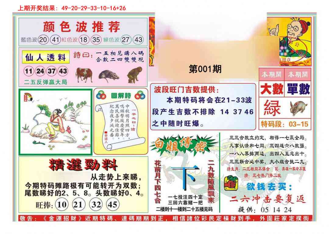 001期金运招财[图]