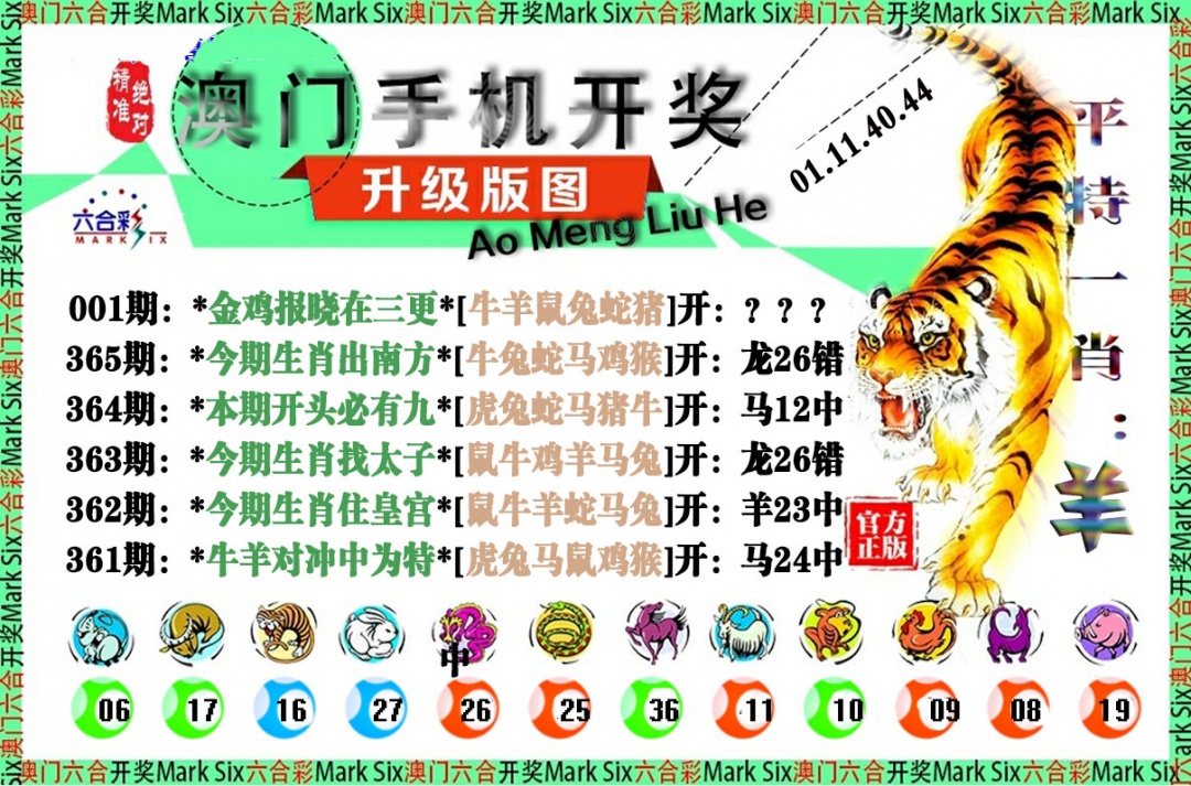 001期手机开奖图[图]