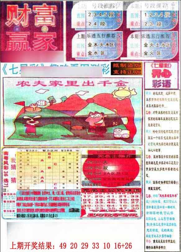 001期七星彩图(高清)[图]