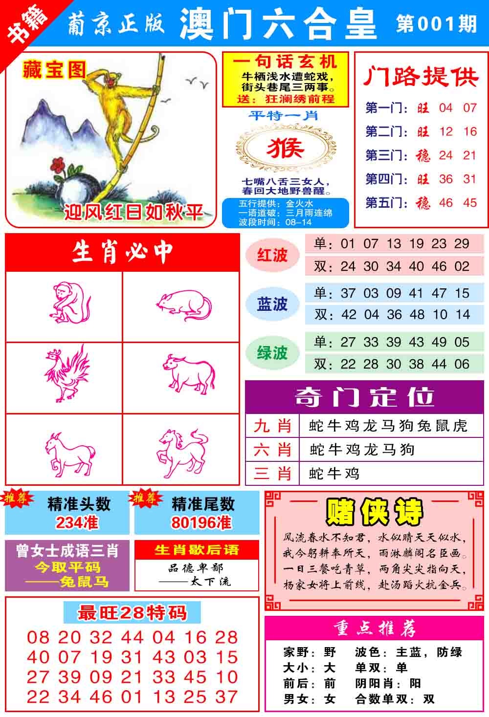 001期澳门六合皇心水[图]